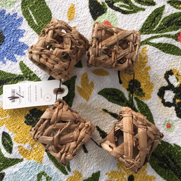 Hearth & Hand | 4 Pack Woven Napkin Rings - Picture 3 of 5
